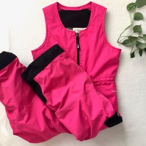 Hot Pink! The North Face Toddler insulated bib snow pant 4T